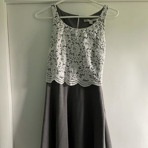 Grey lacey dress